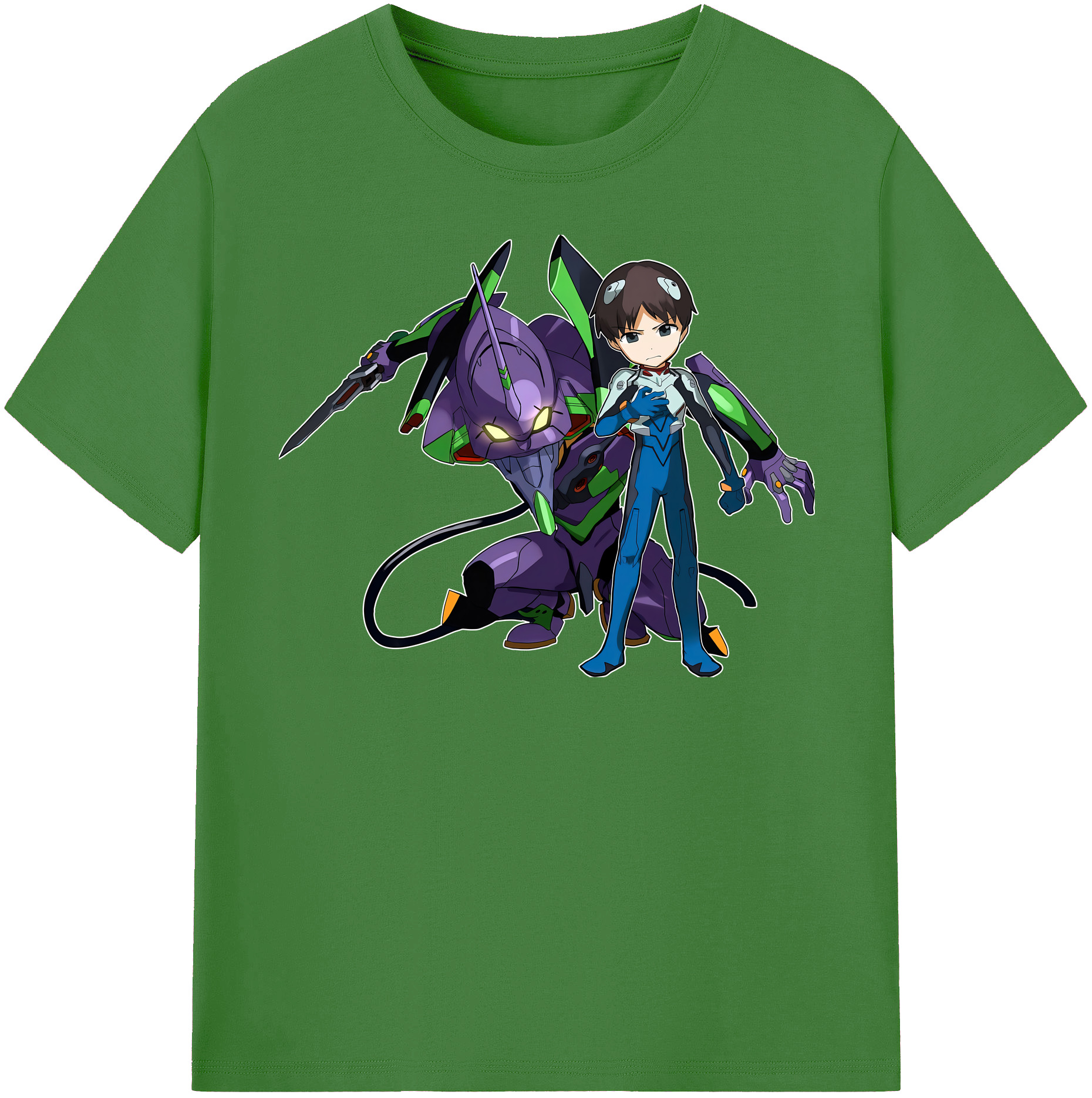 （画像用） EVA 新世紀エヴァンゲリオン レディースカジュアルプリントTシャツ（綿100％）